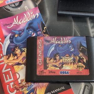 Aladdin Sega Genesis CIB Complete Disney Virgin Games Authentic Video Game